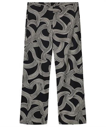 Summum 7/8e wide leg broek swirl
