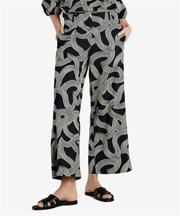 Summum 7/8e wide leg broek swirl