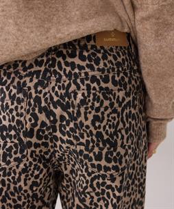 Summum barrel leg jeans panterprint