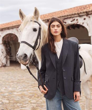 Summum blazer pinstripe