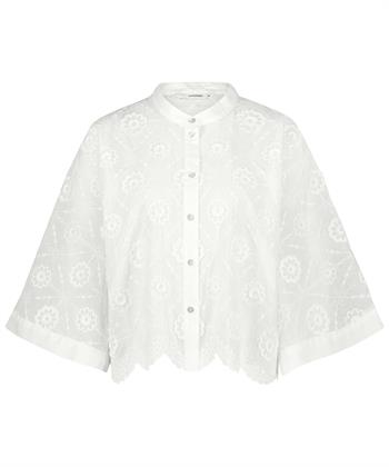 Summum blouse 3d bloem borduursel