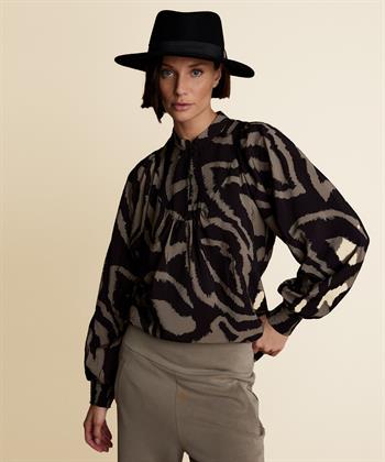 Summum blouse abstract leaves