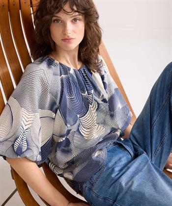 Summum blouse ballonmouw grafisch