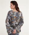 Summum blouse bladprint trompetmouw