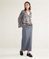 Summum blouse bladprint trompetmouw