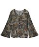 Summum blouse bladprint trompetmouw