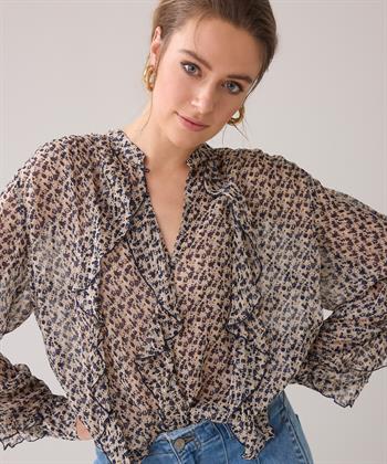 Summum blouse bloemetjes ruches