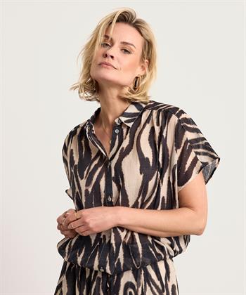 Summum blouse faded zebra