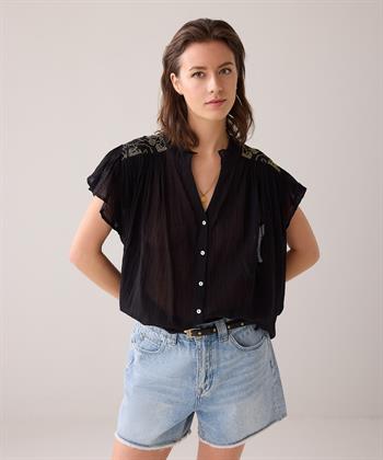 Summum blouse lurex borduursel