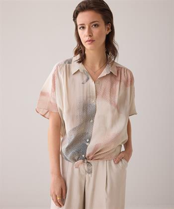 Summum blouse print knoop
