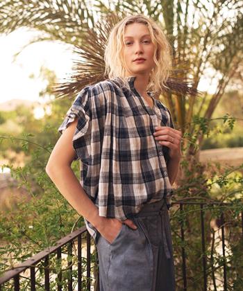 Summum blouse ruiten
