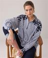 Summum blouse strepen bloemen borduursel