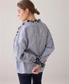 Summum blouse strepen bloemen borduursel