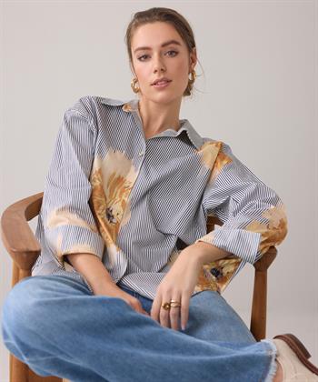 Summum blouse strepen bloemen