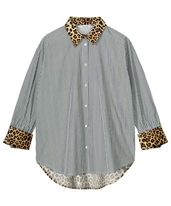Summum blouse strepen panter
