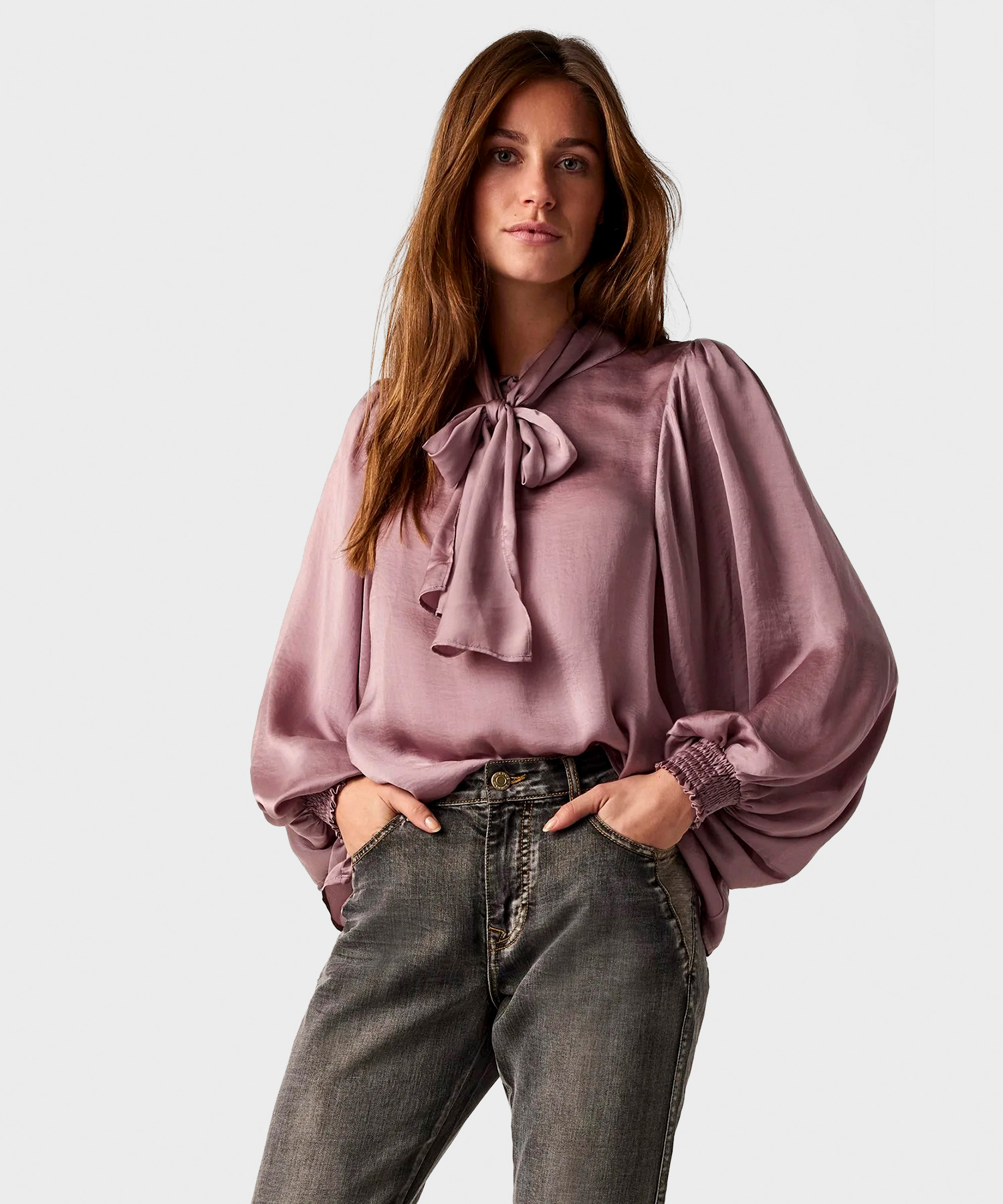 Fractie Volharding Leerling Summum blouse strik | BeOne