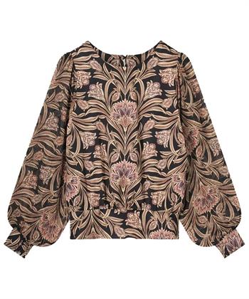 Summum blouse transparante mouw