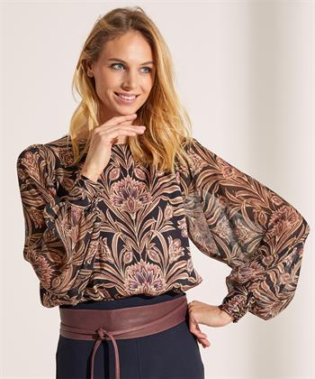 Summum blouse transparante mouw