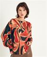 Summum blouse vleermuismouw blurry print