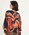 Summum blouse vleermuismouw blurry print