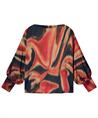 Summum blouse vleermuismouw blurry print