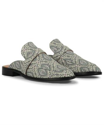 Summum canvas loafer print