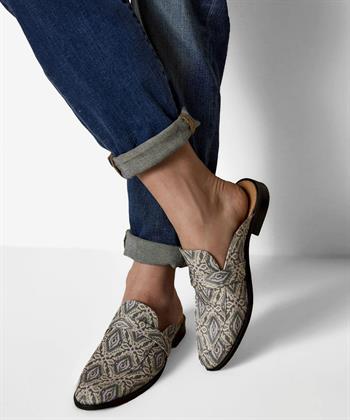 Summum canvas loafer print