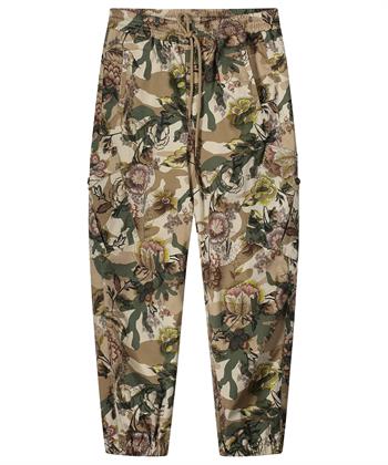 Summum cargo broek bloemen camouflage print