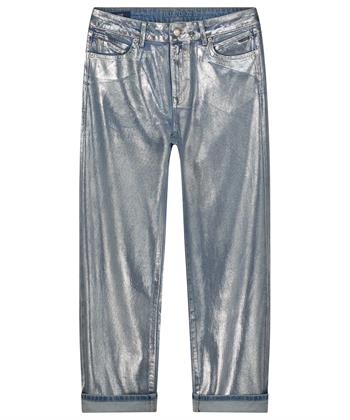 Summum coated loose fit jeans metallic Zoe