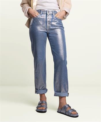 Summum coated loose fit jeans metallic Zoe