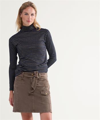 Summum colshirt lurex streep