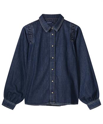 Summum denim blouse schouderdetail
