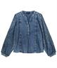Summum denim look blouse strepen pailletten