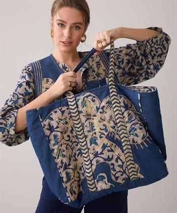 Summum denim tote bag reversible