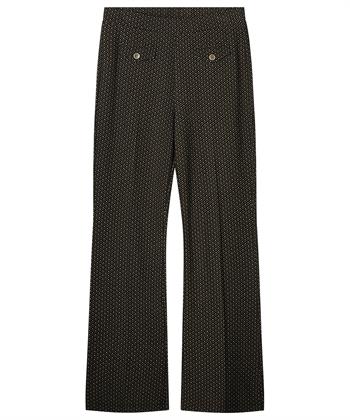 Summum flared broek mini jacquard