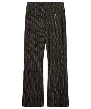 Summum flared broek mini jacquard