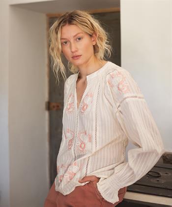 Summum geborduurde blouse