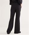 Summum geruite flared broek lurex