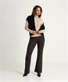 Summum geruite flared broek lurex
