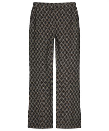 Summum geruite flared broek lurex