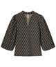 Summum geruite top lurex pofmouw