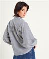 Summum gestreepte blouse met geborduurde bloemen