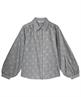 Summum gestreepte blouse met geborduurde bloemen