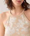 Summum halter singlet metallic print