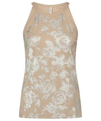 Summum halter singlet metallic print
