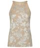 Summum halter singlet metallic print
