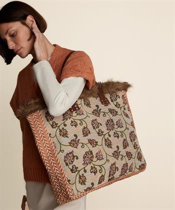 Summum jacquard tas flower