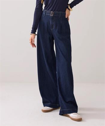 Summum jeans wide leg denim riem
