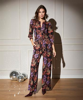 Summum jumpsuit flower jacquard