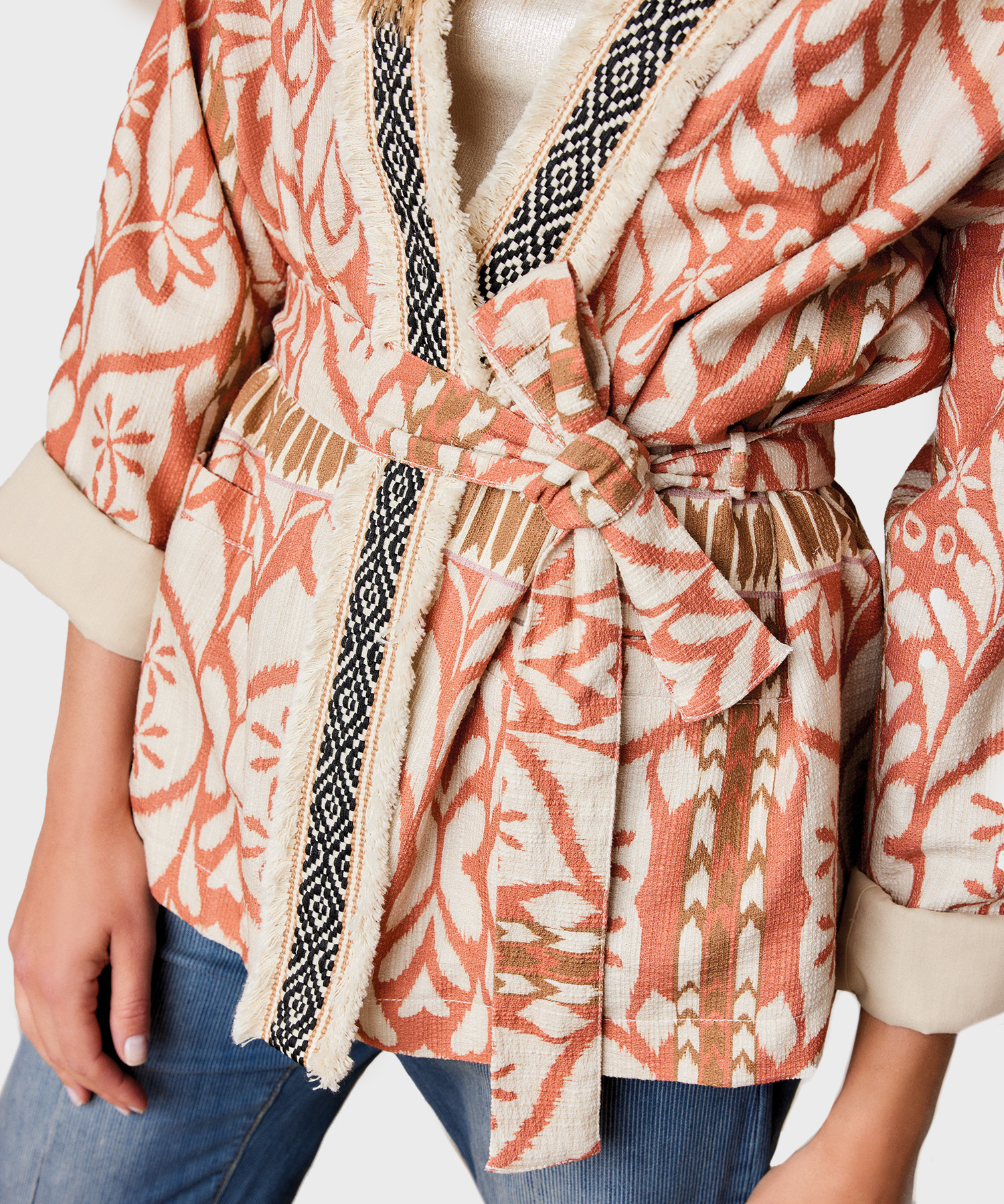 Helder op Decimale verzameling Summum kimono blazer inca | BeOne